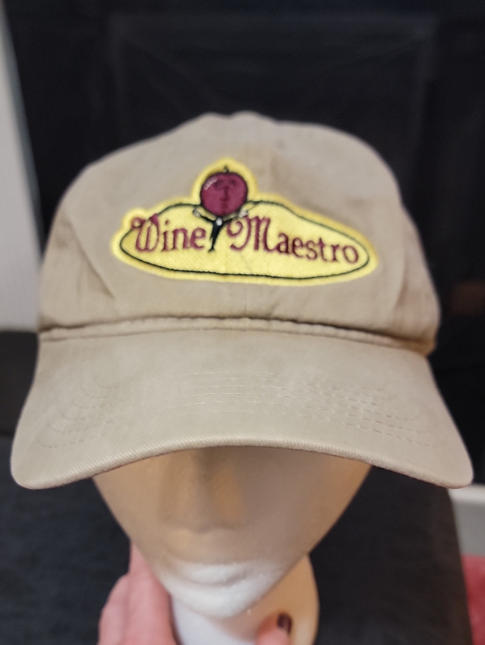 Wine Maestro Embroidered Khaki Cap